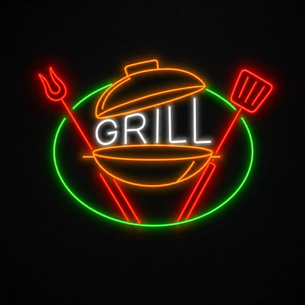 Grill Kettle Tools LED Neon Sign Home Garage Wall Decoration main product image