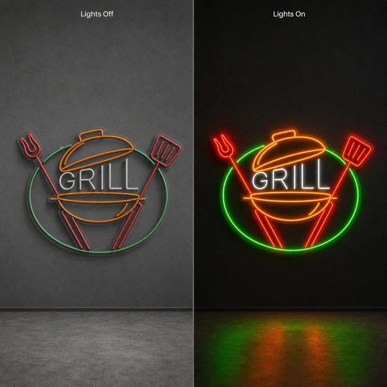 Grill Kettle Tools LED Neon Sign Man Cave Neon Sign - Shineneon