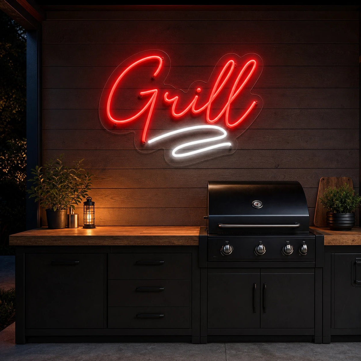 Grill Script LED Neon Sign - Shineneon