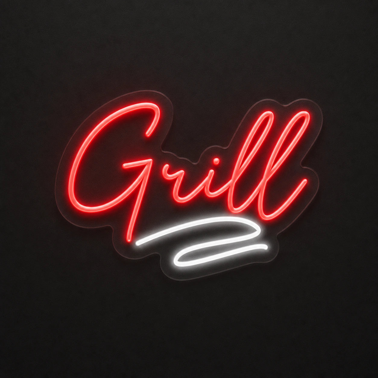 Grill Script LED Neon Sign Home Garage Wall Decoration main product image