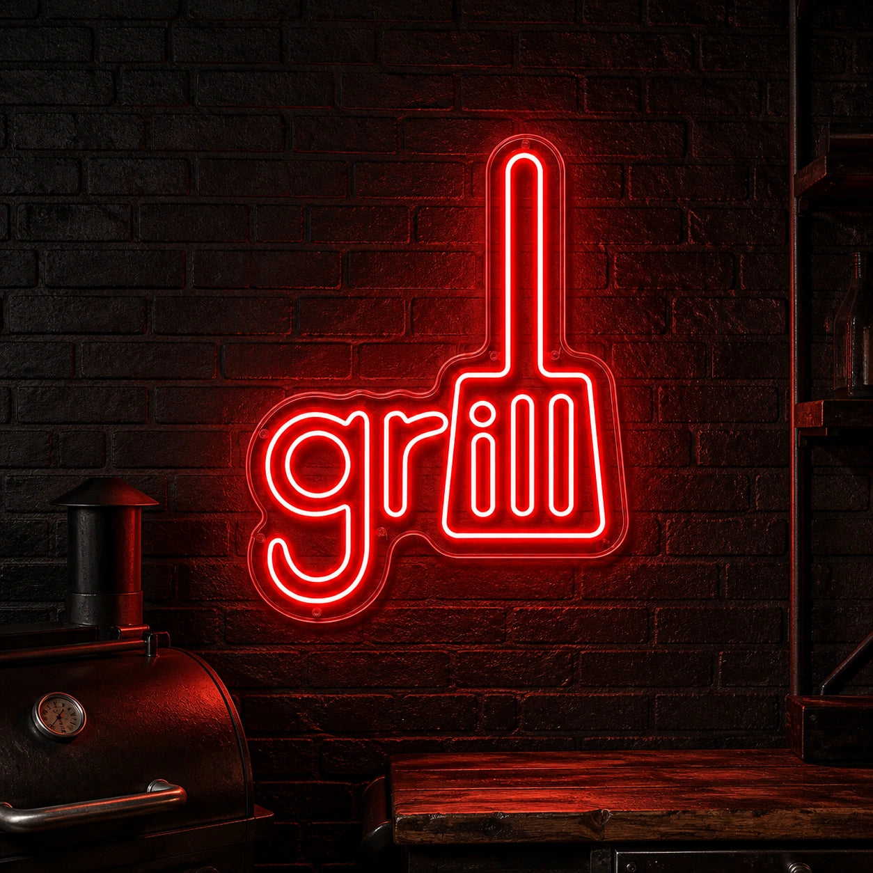 Grill Spatula LED Neon Sign high-converting product image