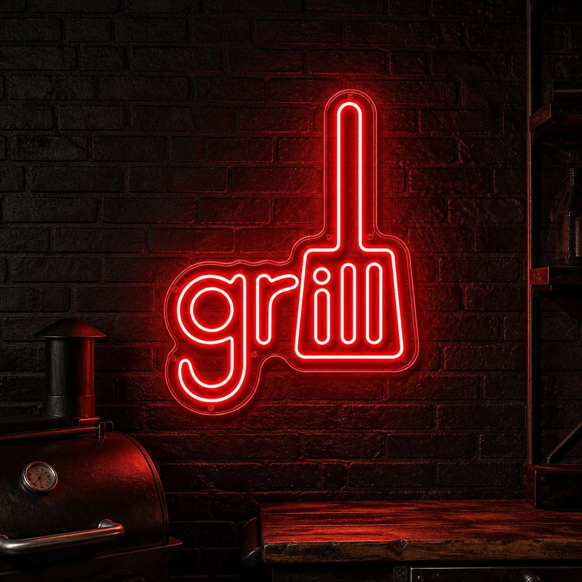 Grill Spatula LED Neon Sign - Shineneon