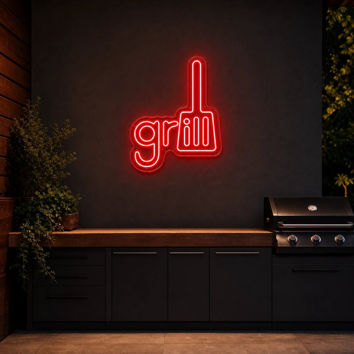 Grill Spatula LED Neon Sign - Shineneon