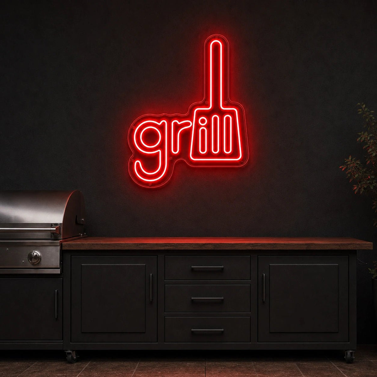 Grill Spatula LED Neon Sign - Shineneon