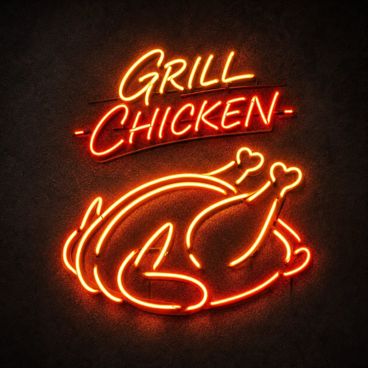 Grilled Chicken LED Neon Sign Man Cave Neon Sign - Shineneon