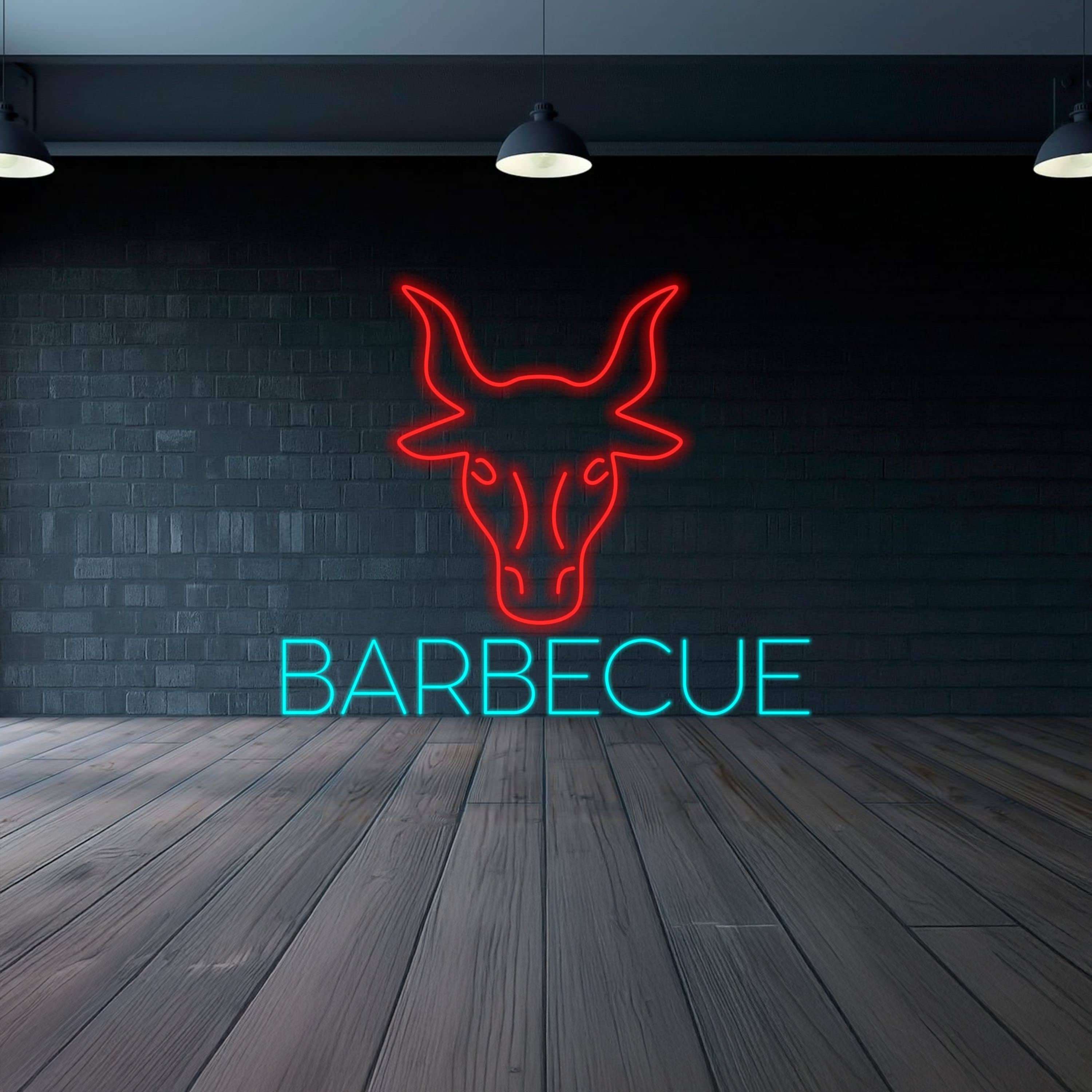 Grilled Party Neon Sign Sign For Restaurant Signage Logo | Shineneon