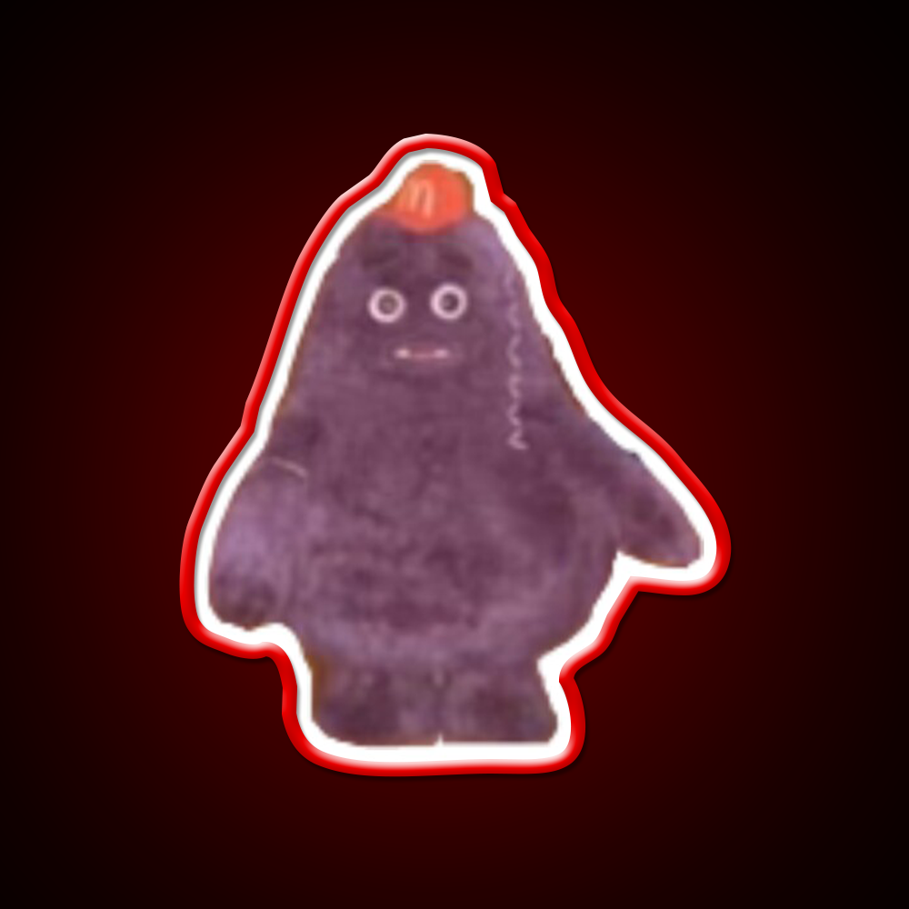 Grimace Birthday Fast Food Led Neon Sign For Burger Place Rgb Color