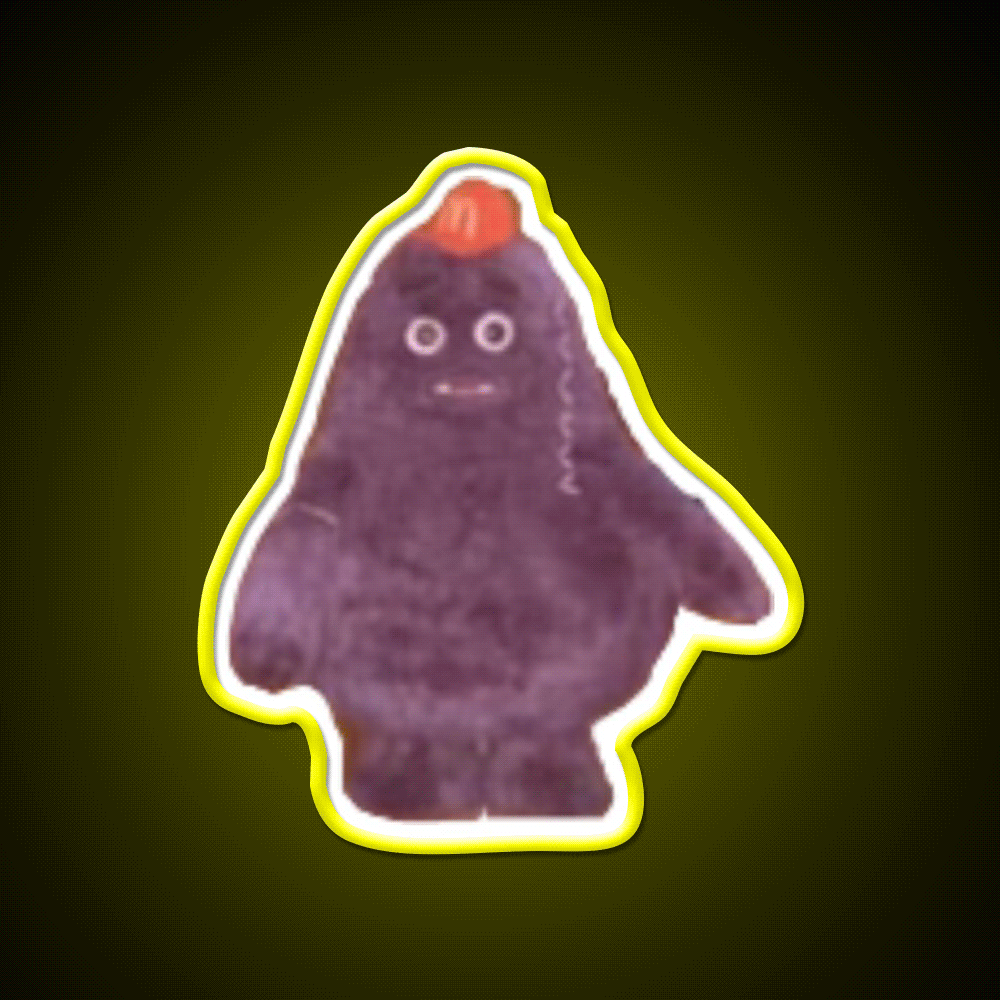 Grimace Birthday Fast Food Led Neon Sign For Burger Place Rgb Color