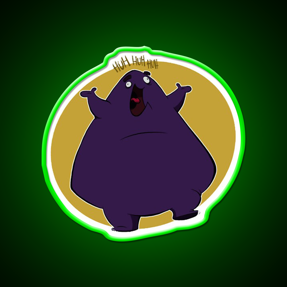 Grimace Fast Food Led Neon Sign For Burger Place Open Food Sign Rgb Color