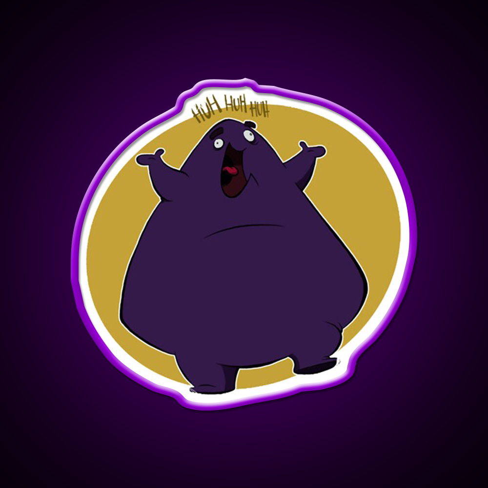 Grimace Fast Food Led Neon Sign For Burger Place Open Food Sign Rgb Color