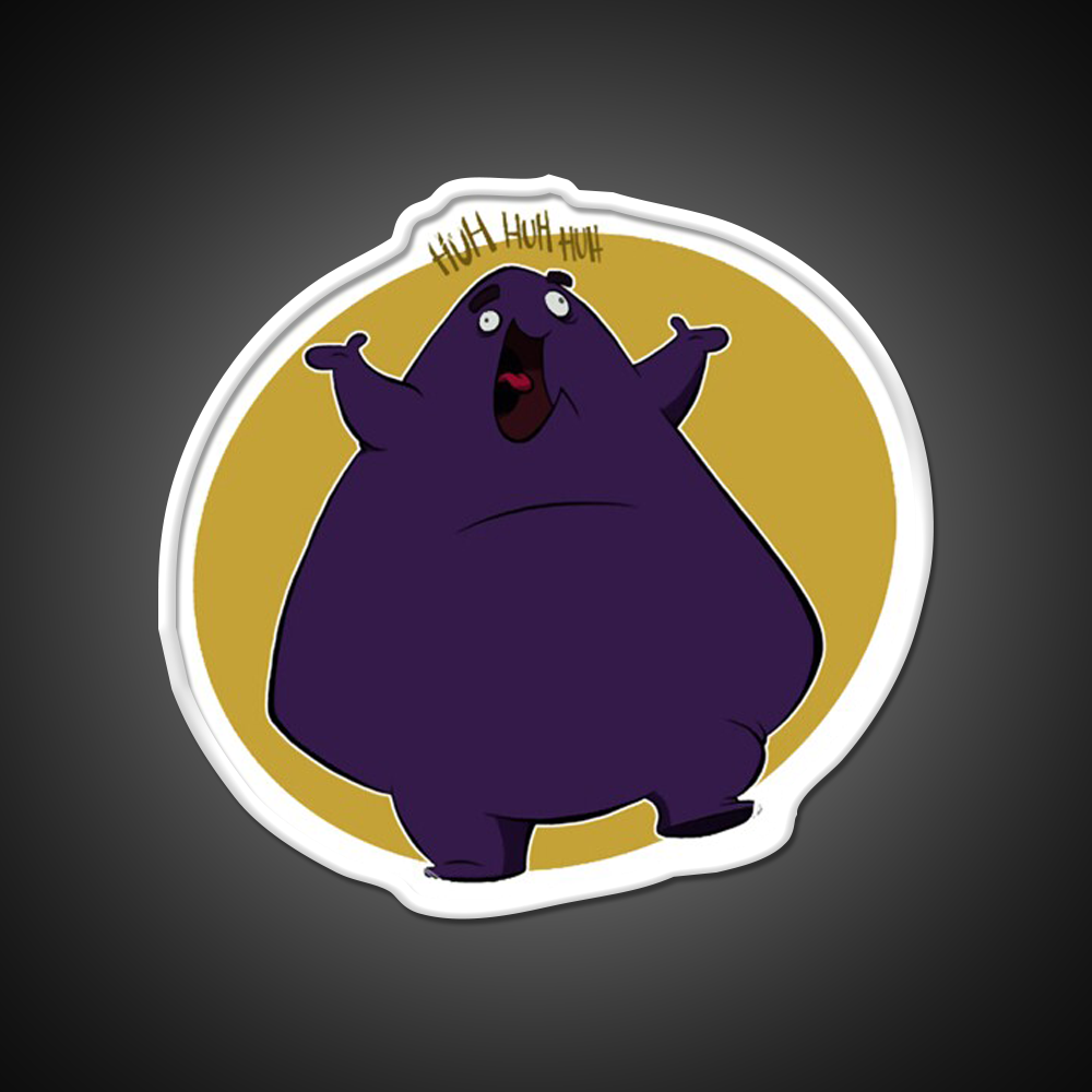 Grimace Fast Food Led Neon Sign For Burger Place Open Food Sign Rgb Color