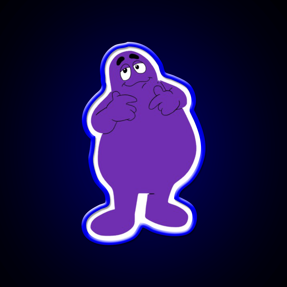 Grimace Fast Food Led Neon Sign For Burger Place Rgb Color - Shineneon