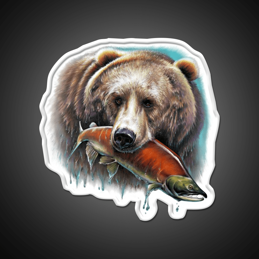 Grizzly Snack Food Led Neon Sign Rgb Color - Shineneon