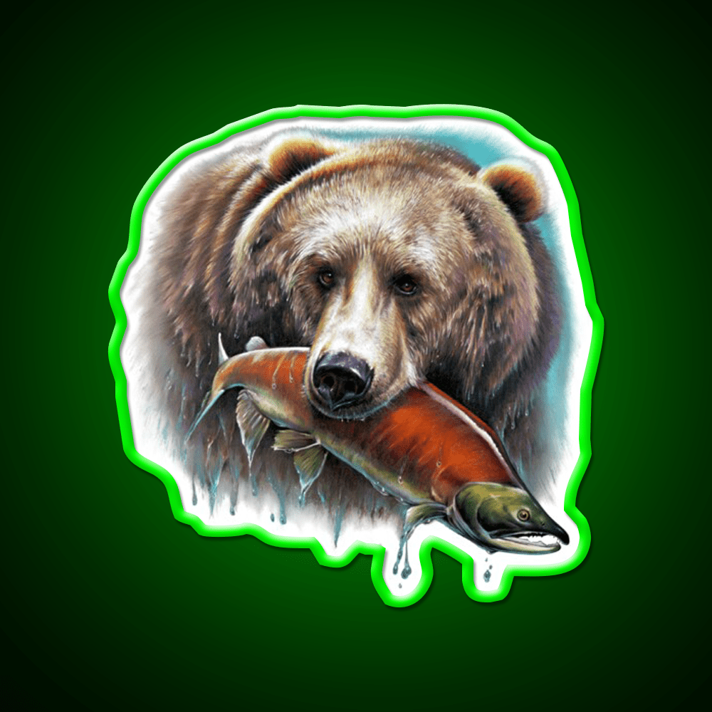 Grizzly Snack Food Led Neon Sign Rgb Color - Shineneon