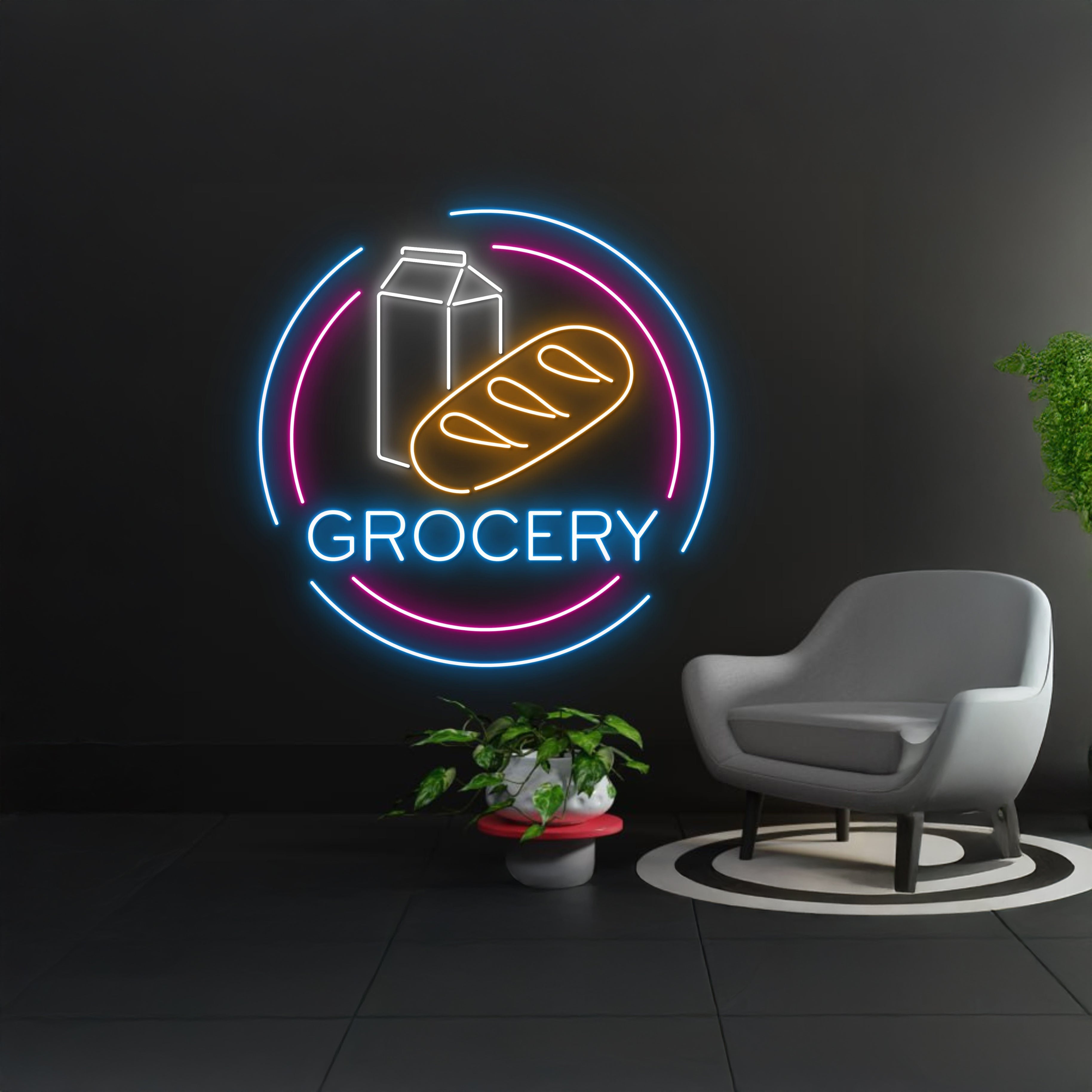 Grocery Store Neon Light Wall Art Signboard | Shineneon