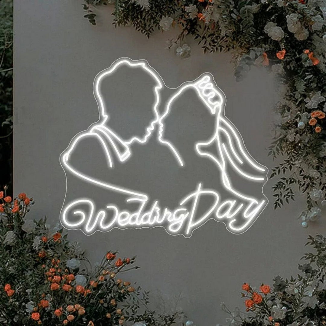 Groom And Bride Wedding Day Led Sign Business Neon Sign