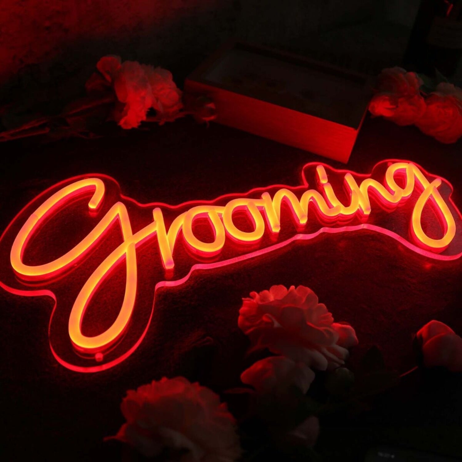 Grooming Orange Led Neon Sign | Shineneon