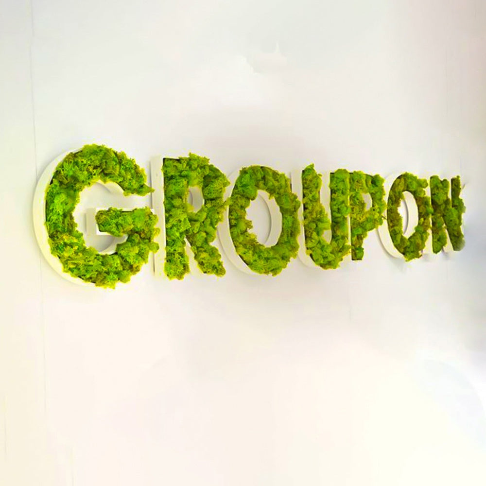 Groupon 3D Moss Letter Sign