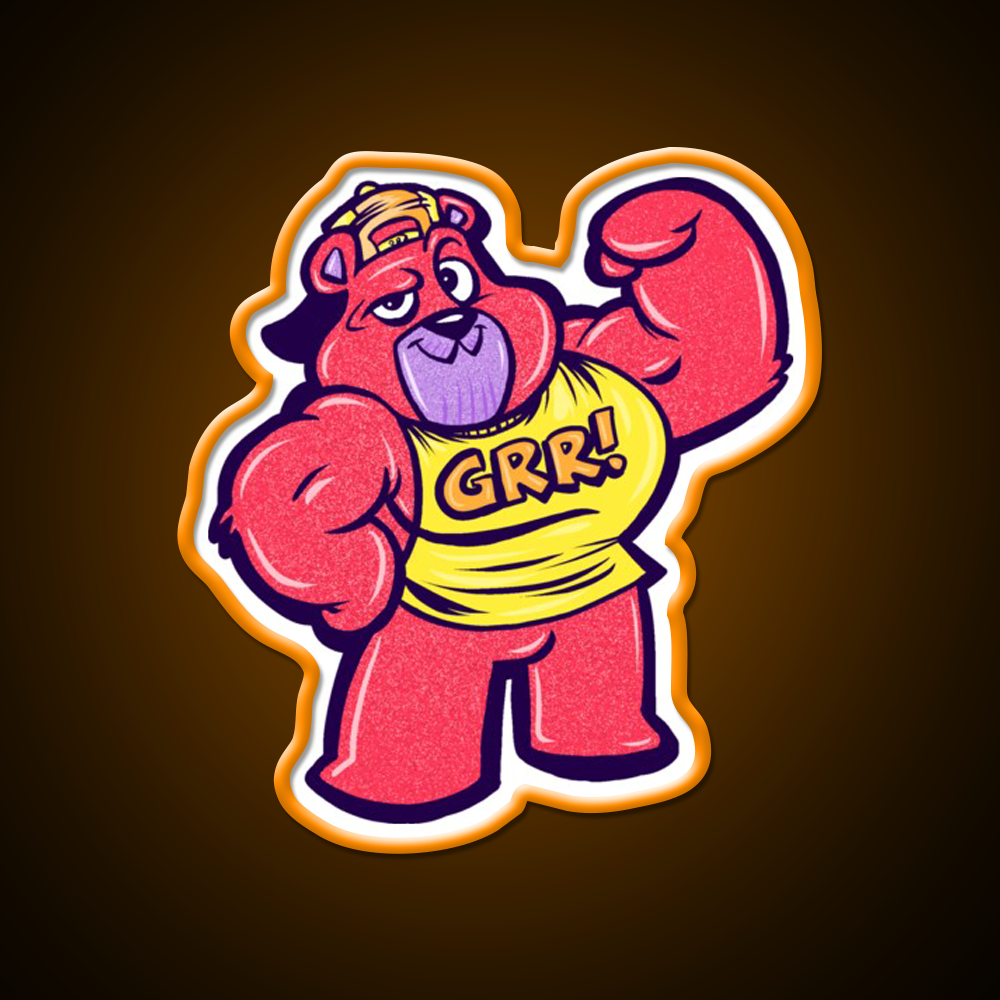 Grr Gym Fitness Led Neon Sign Rgb Color