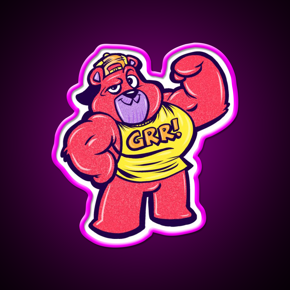 Grr Gym Fitness Led Neon Sign Rgb Color