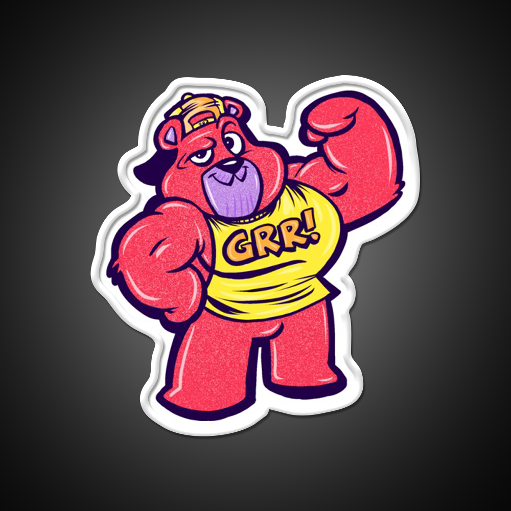 Grr Gym Fitness Led Neon Sign Rgb Color