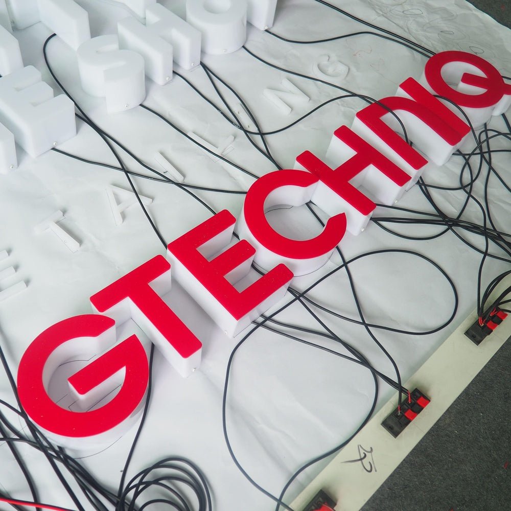 Gtechniq 3D Frontlit Letters Metal Led Sign - Shineneon