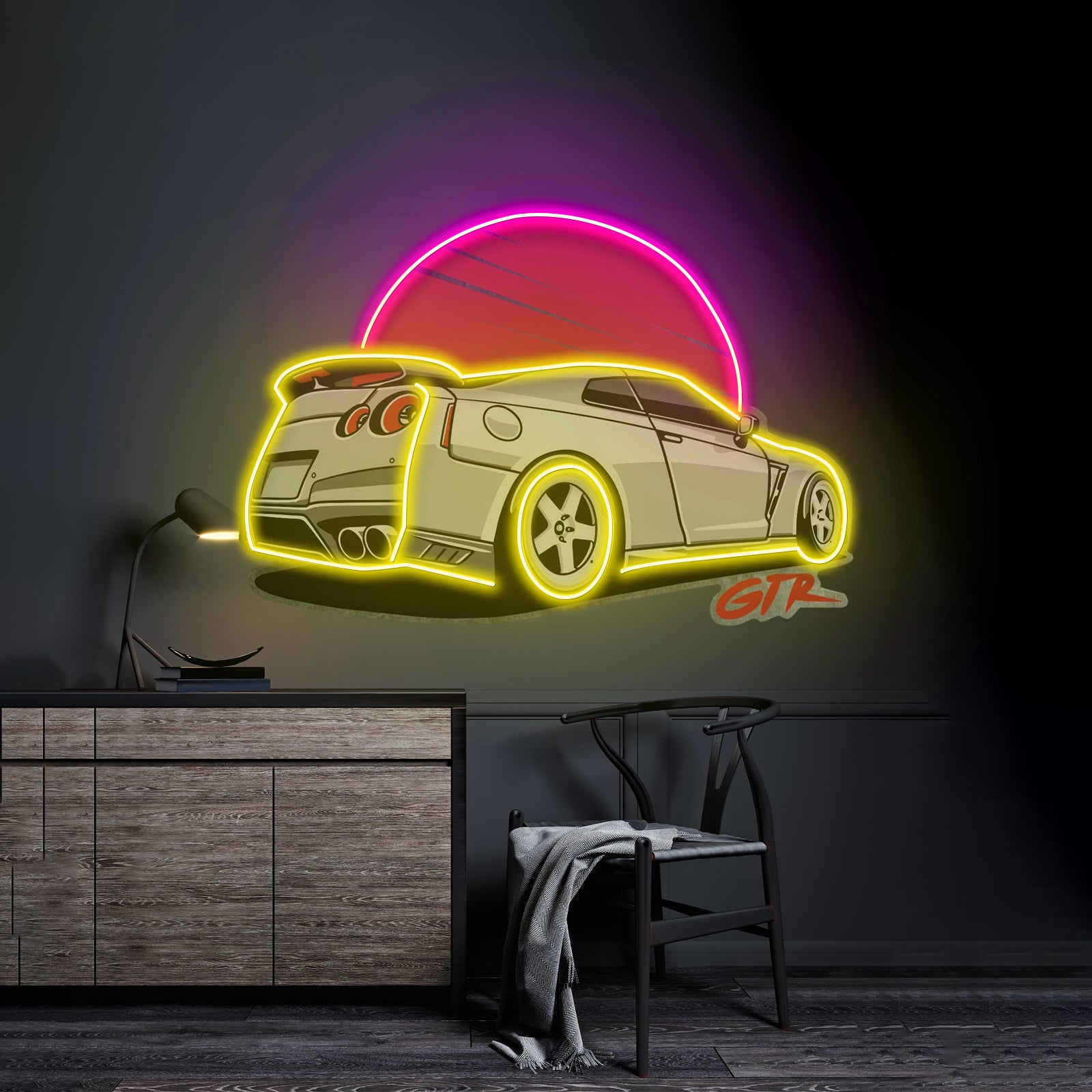 Gtr Super Car Led Neon Sign Light Custom Led Signs - LED neon sign view 7