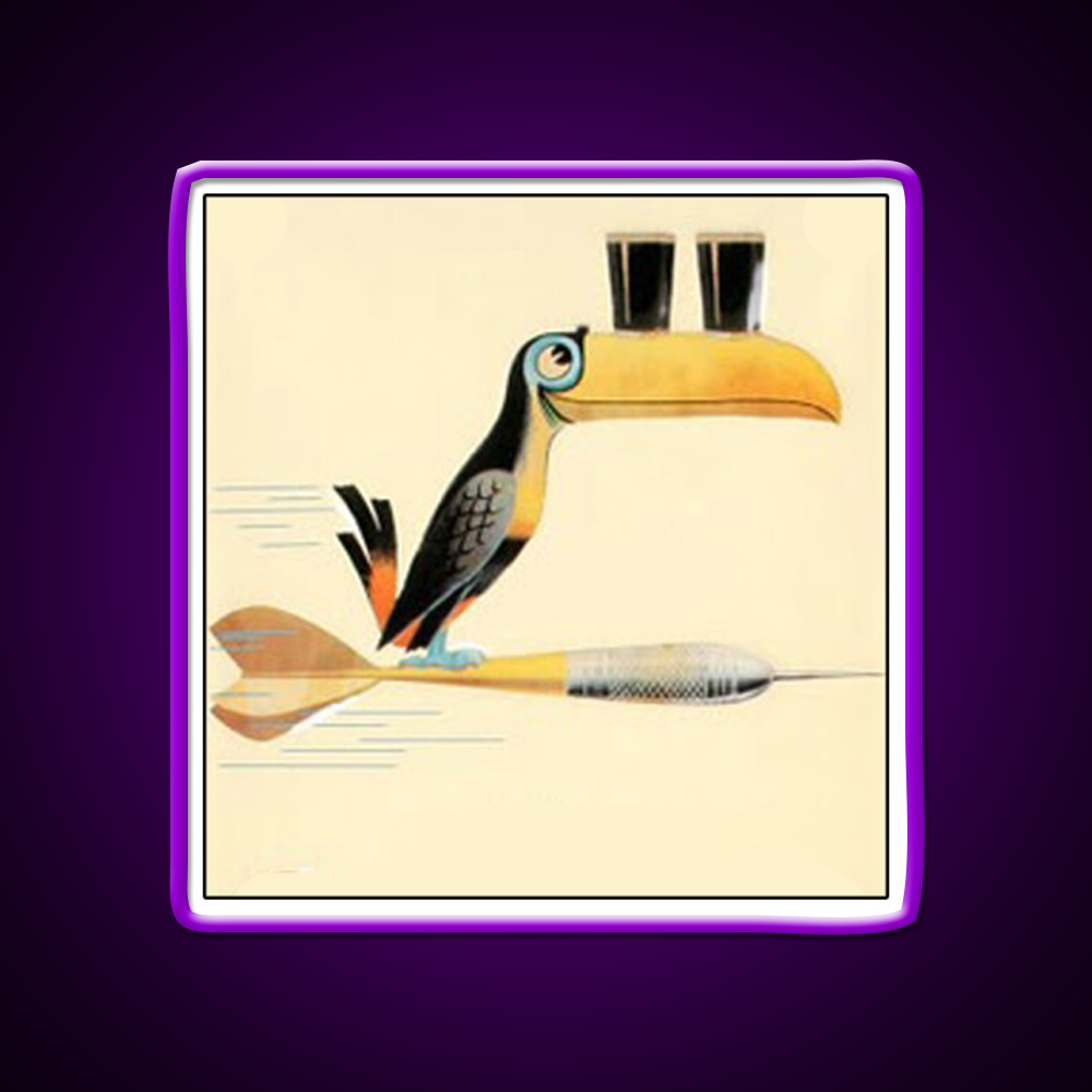 Guinness Darts Toucan Beer Bar Decor Led Neon Sign Rgb Color - LED neon sign view 9