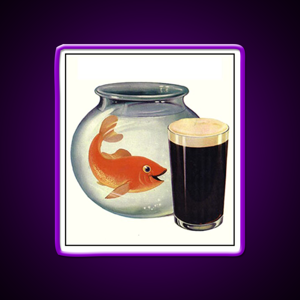 Guinness Drink Like A Fish Beer Bar Decor Led Neon Sign Rgb Color - LED neon sign view 9