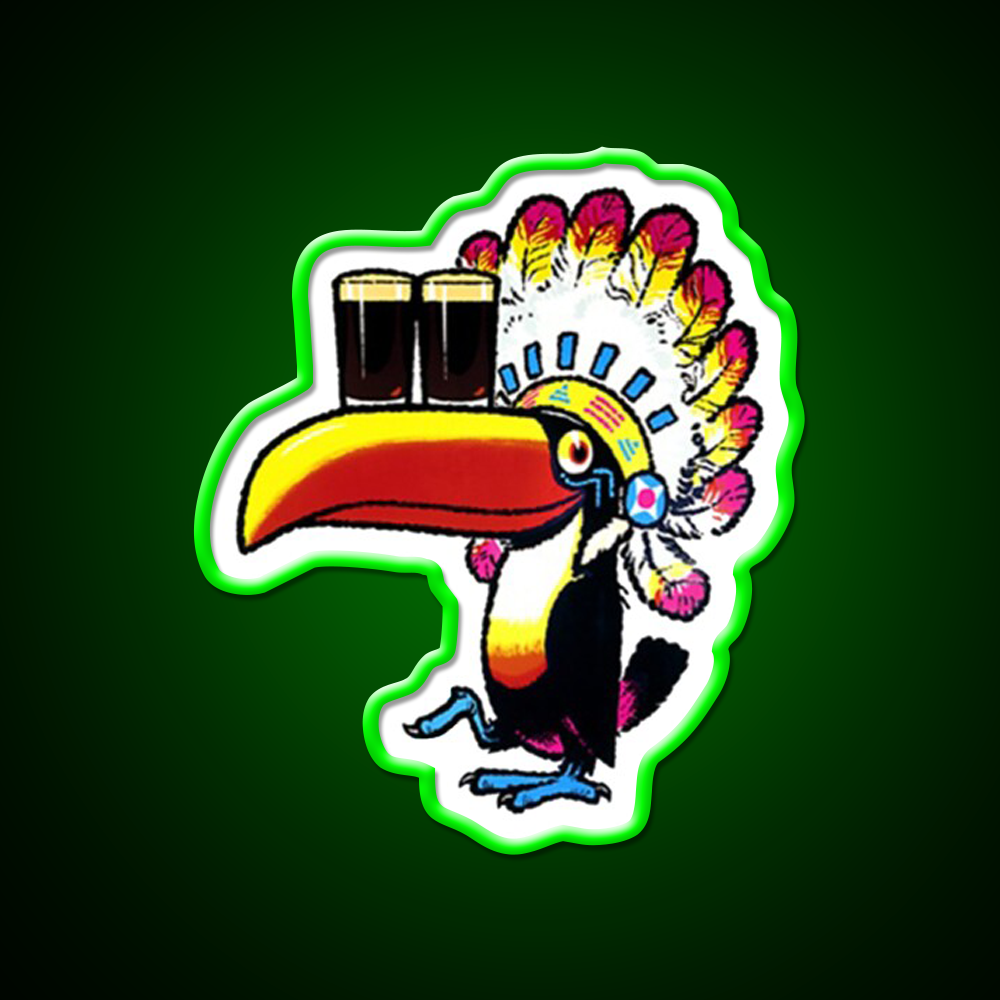 Guinness Toucan Chief Beer Bar Decor Led Neon Sign Rgb Color - LED neon sign view 8