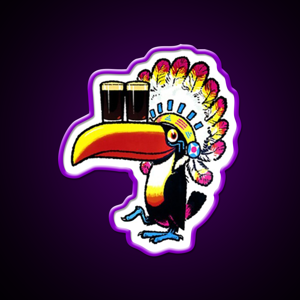 Guinness Toucan Chief Beer Bar Decor Led Neon Sign Rgb Color