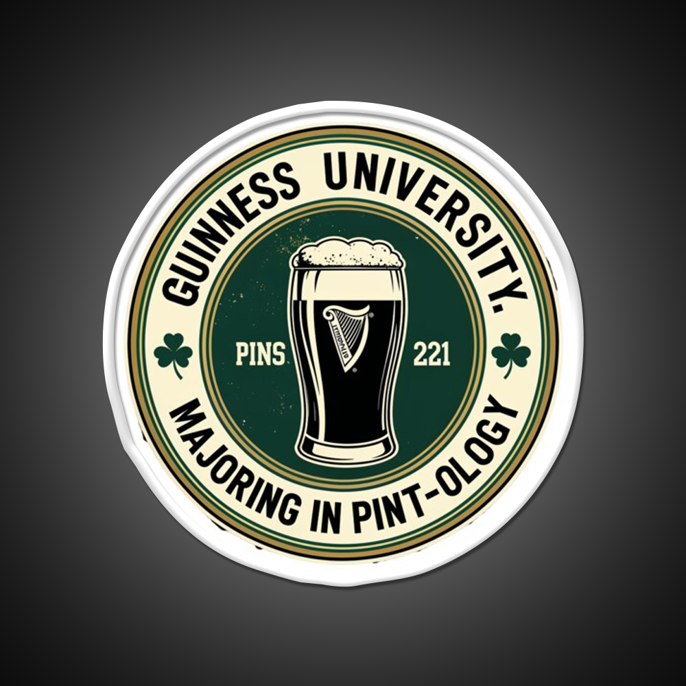 Guinness University Man Cave Bar Led Neon Sign