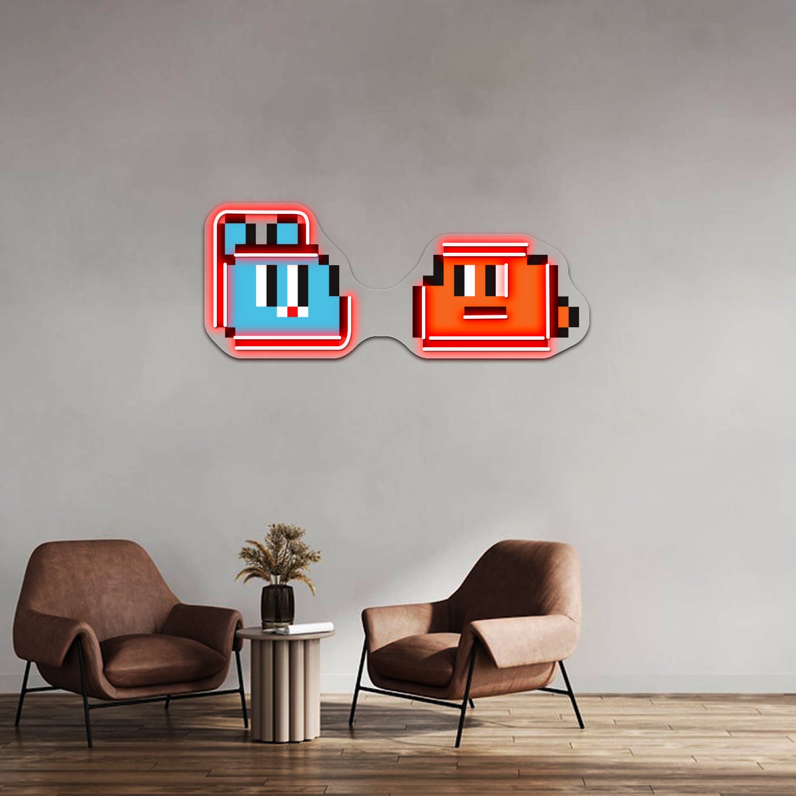 Gumball And Darwin Watterson Amazing World Artwork Led Neon Signs - Custom LED neon sign front view
