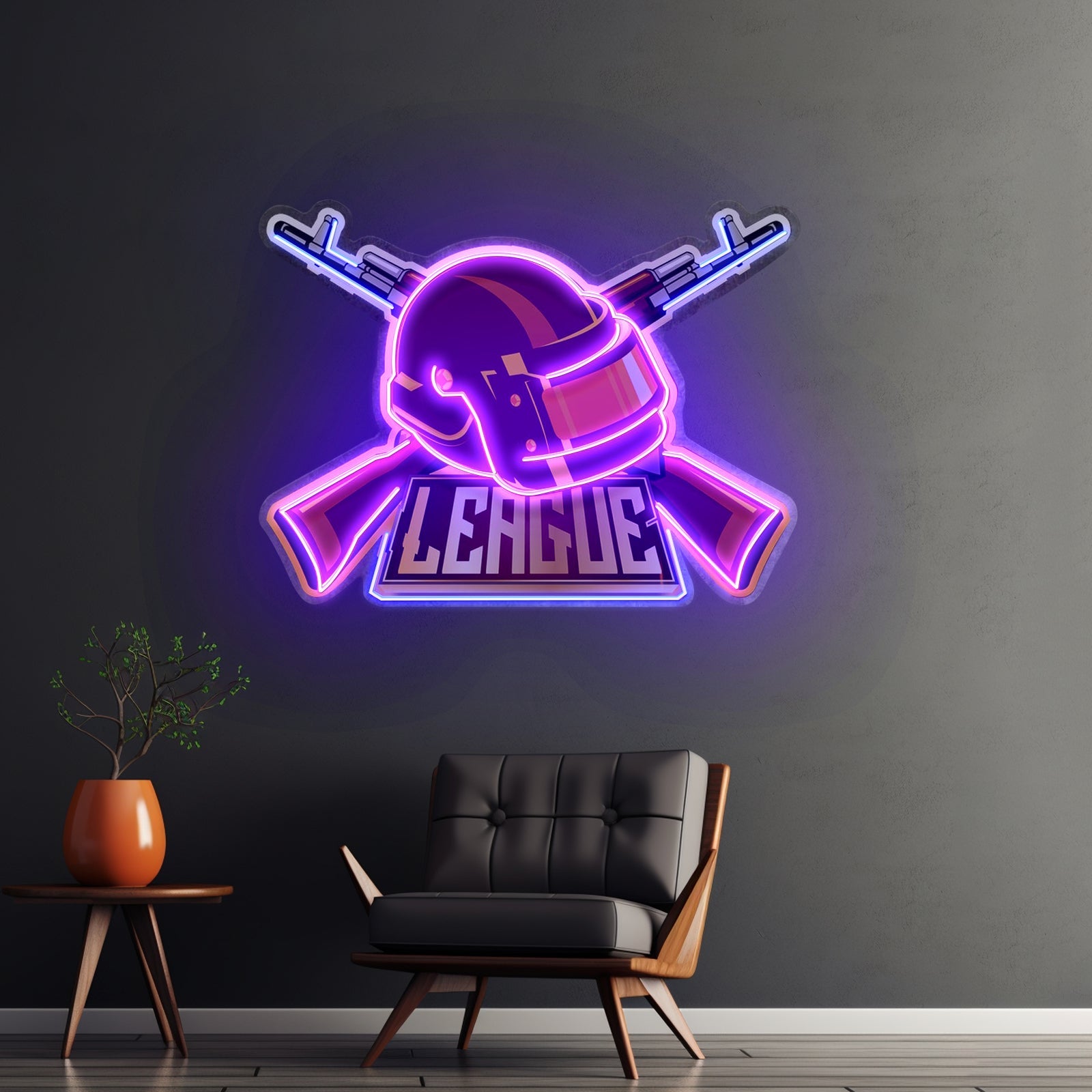 Gun And Hat Led Neon Sign Light Custom Led Signs - Shineneon