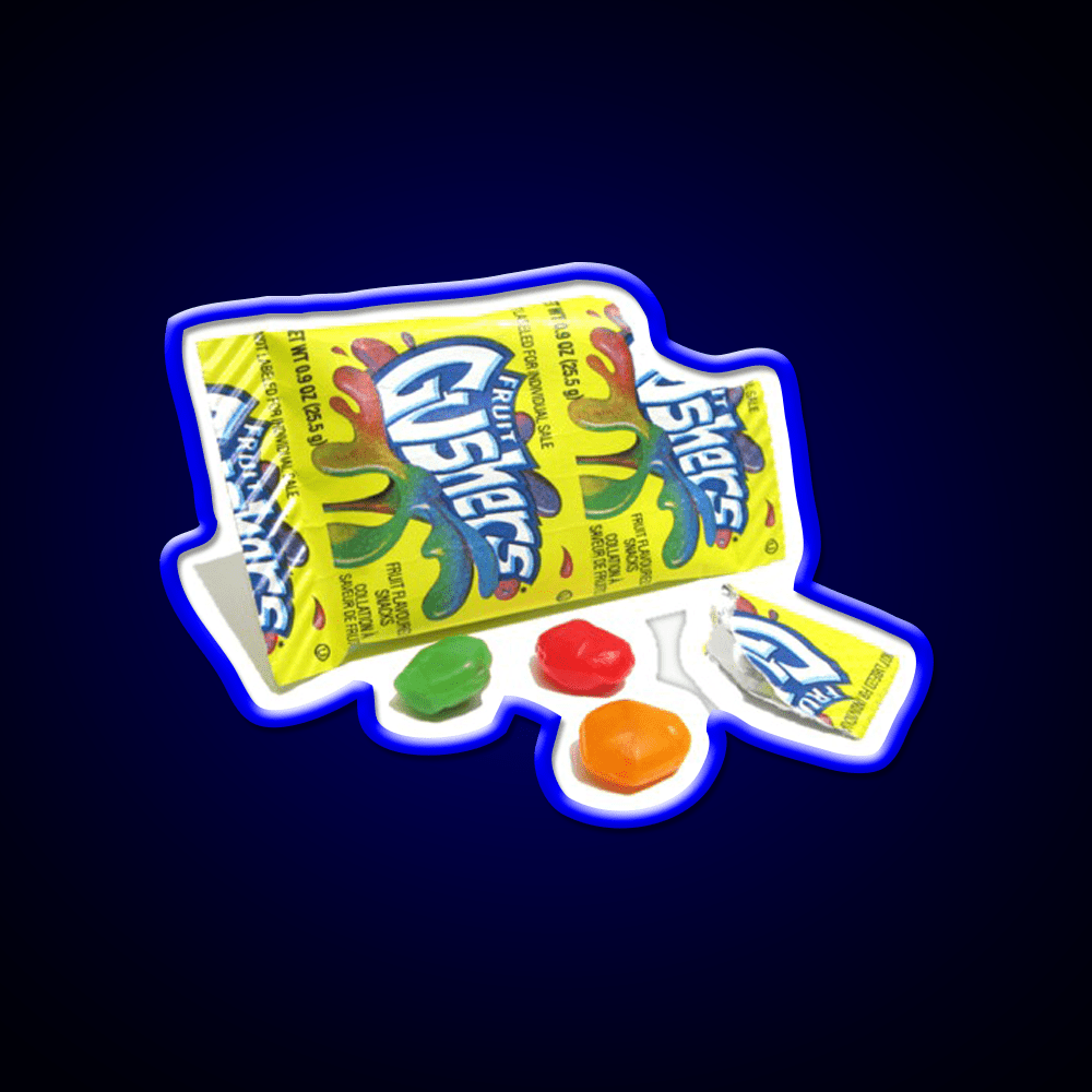 Gushers Snack Food Led Neon Sign Rgb Color - Shineneon