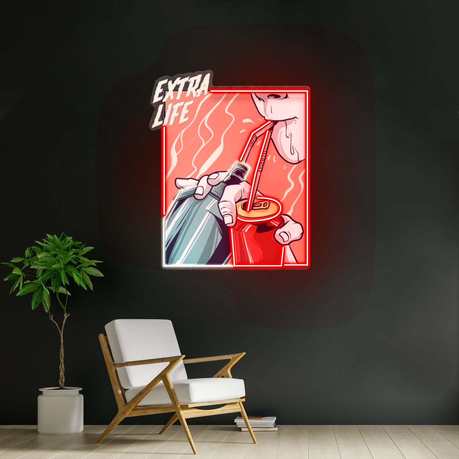 Guy Drinking Alcohol Led Neon Sign Light Custom Led Signs - Shineneon