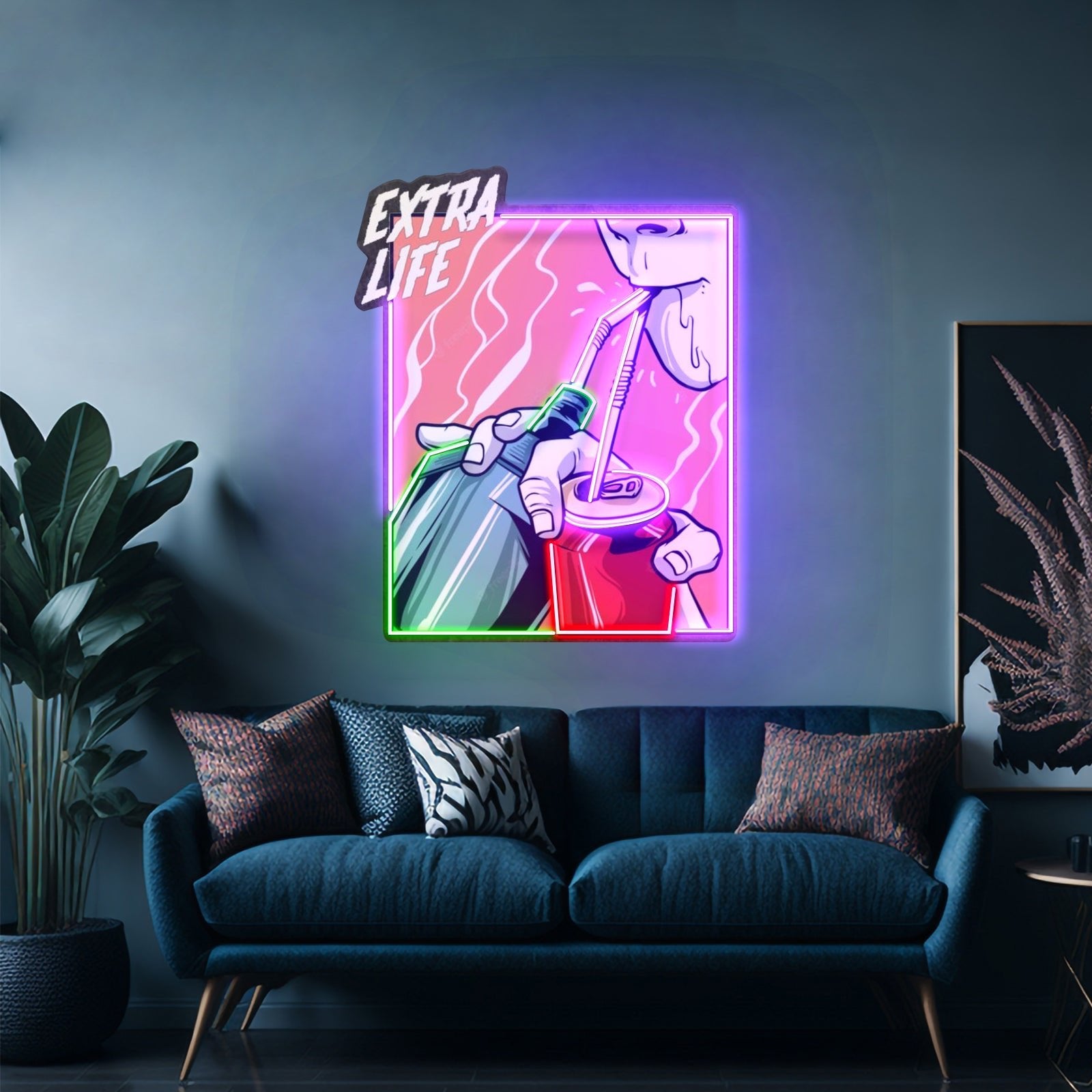 Guy Drinking Alcohol Led Neon Sign Light Custom Led Signs - Shineneon