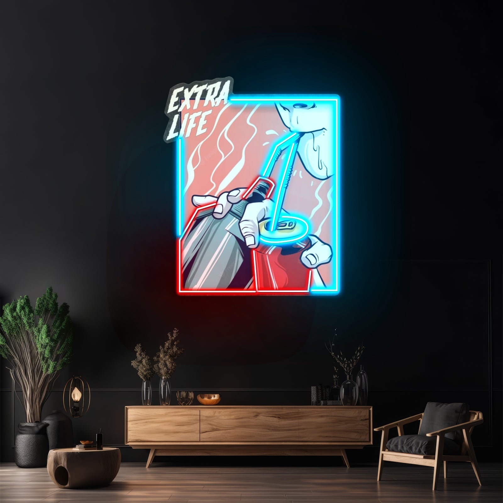 Guy Drinking Alcohol Led Neon Sign Light Custom Led Signs - Shineneon