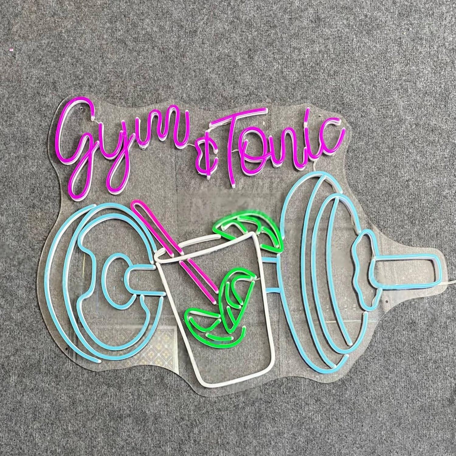 Gym And Tonic Neon Decor Tonic Water Led Neon Sign | Shineneon