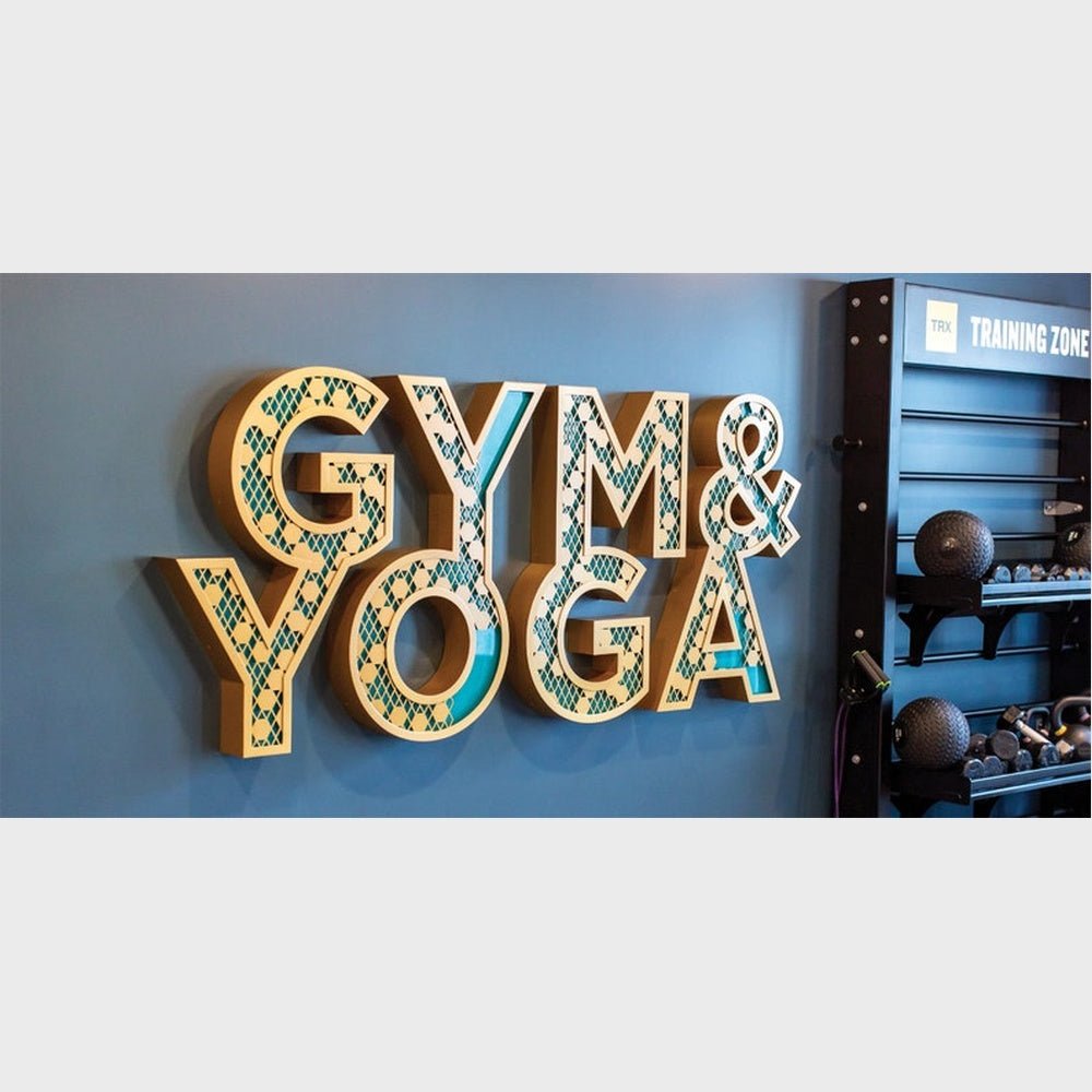 Gym And Yoga 3D Frontlit And Backlit Channel Letter Led Light Sign - Shineneon