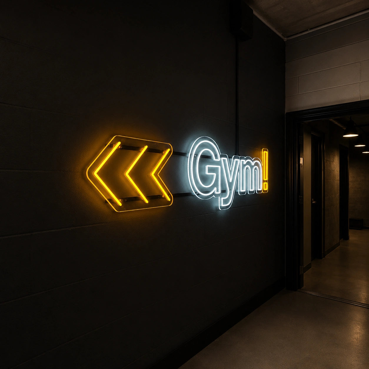 Gym Arrow LED Neon Sign - 01 Original Product Image