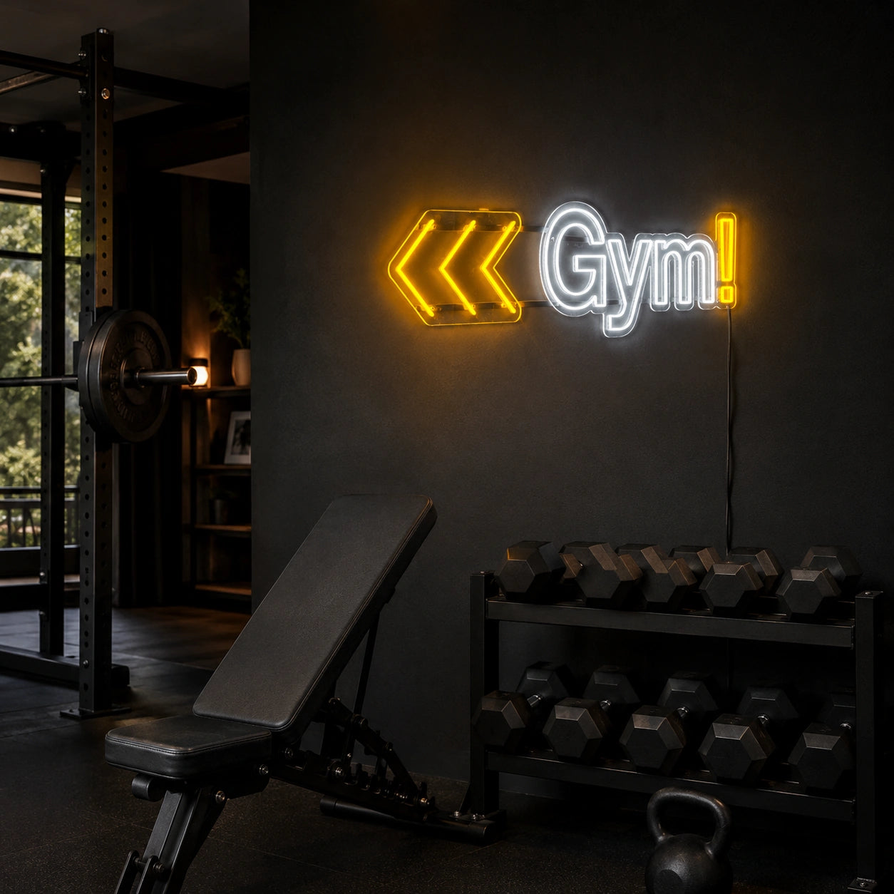 Gym Arrow LED Neon Sign - 02 High-Converting Product Image