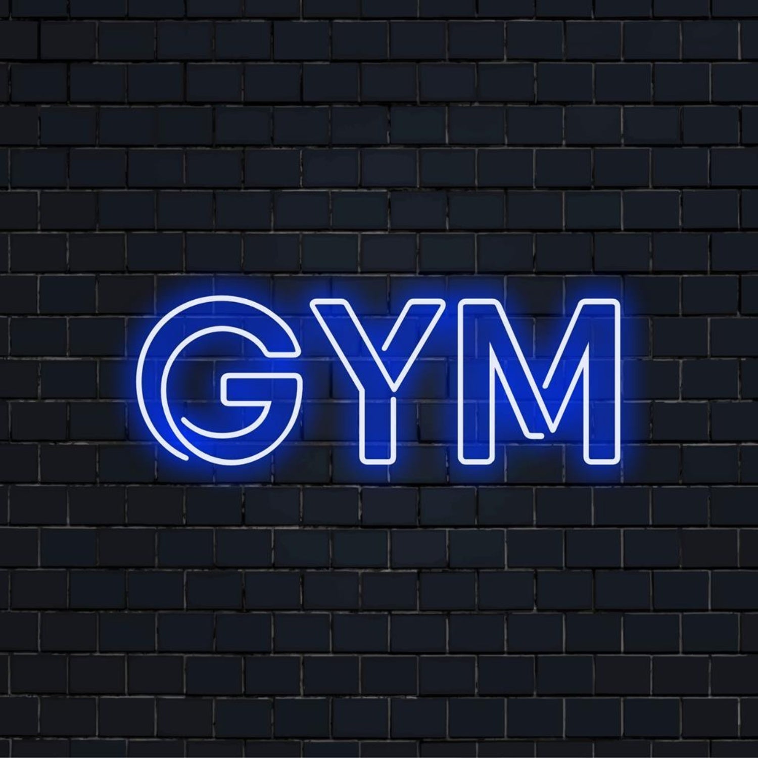 Gym Blue Led Neon Sign Fitness Room Wall Decor | Shineneon