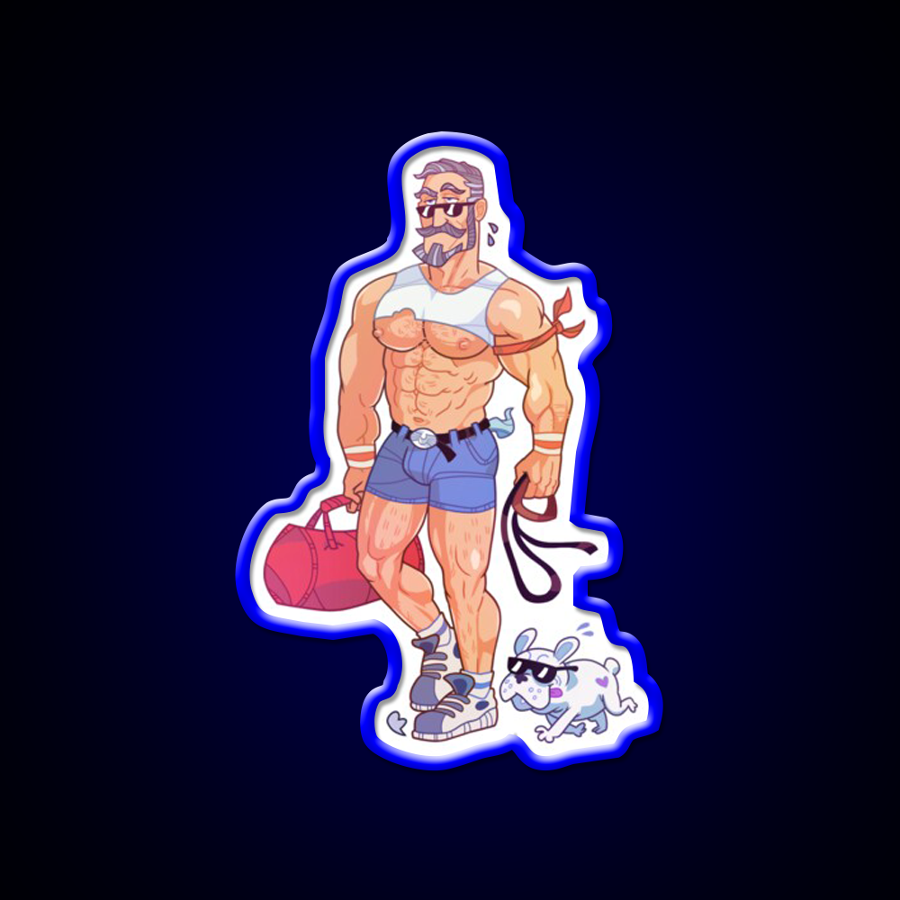 Gym Dad Gym Fitness Led Neon Sign Rgb Color