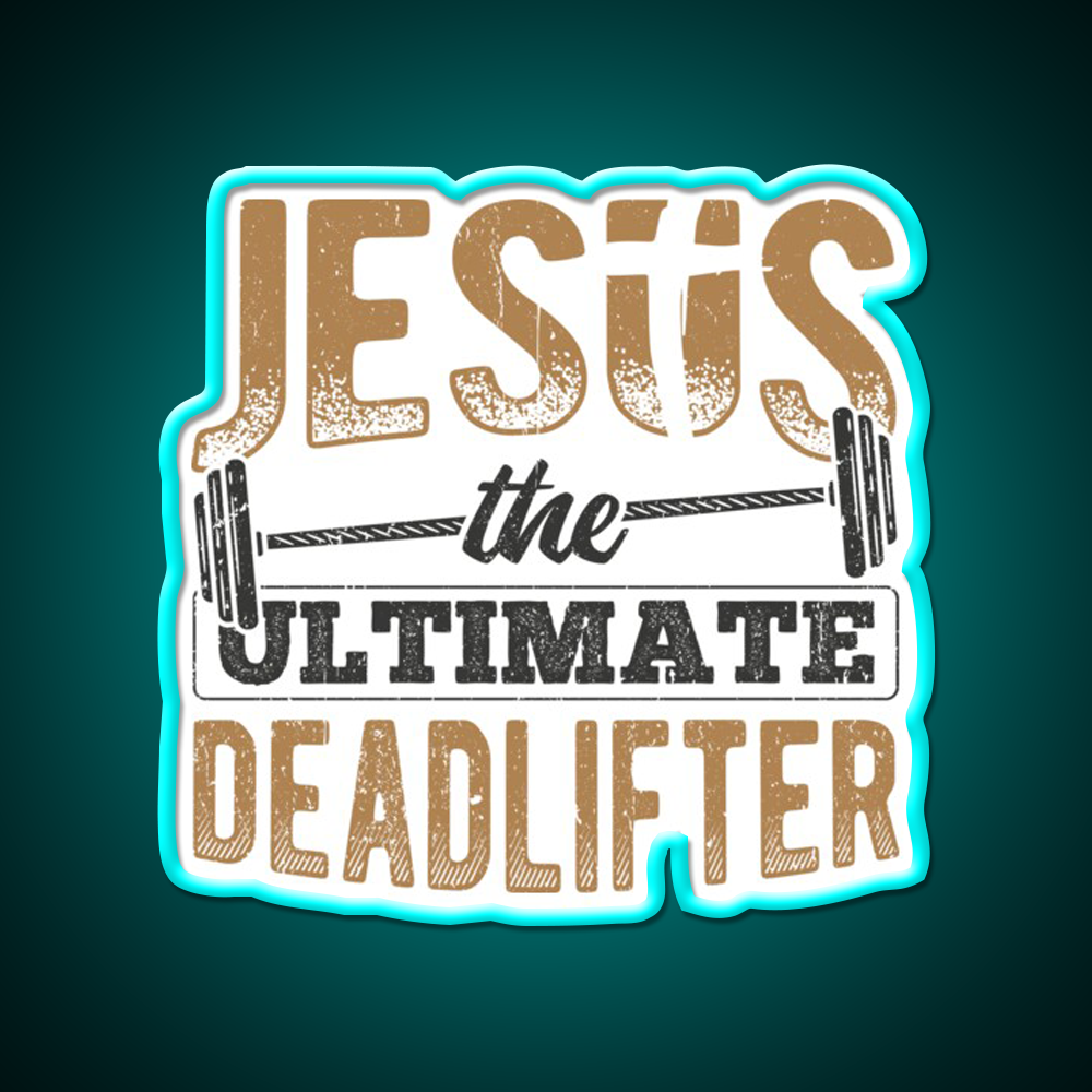 Gym Fitness Enthusiasts Dumbbell Pastor Lord Gym Fitness Led Neon Sign Rgb Color