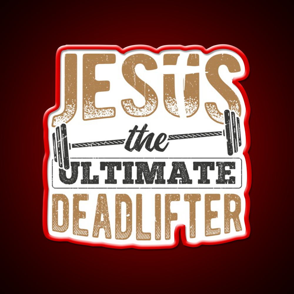 Gym Fitness Enthusiasts Dumbbell Pastor Lord Gym Fitness Led Neon Sign Rgb Color