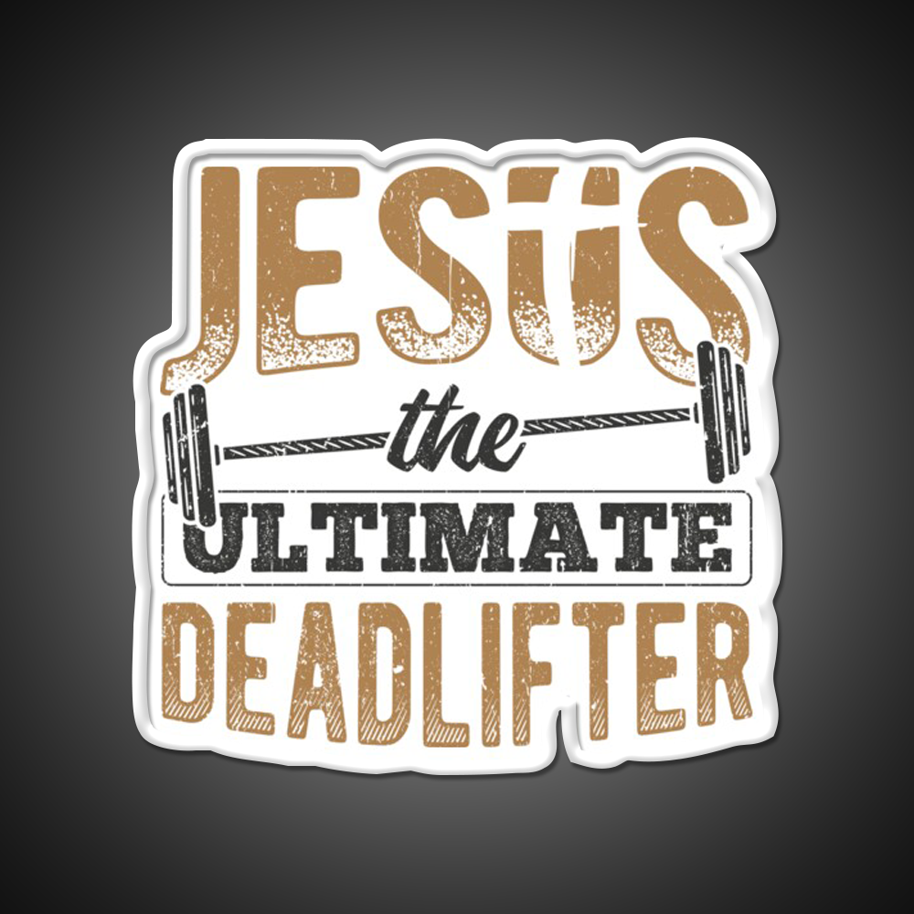 Gym Fitness Enthusiasts Dumbbell Pastor Lord Gym Fitness Led Neon Sign Rgb Color