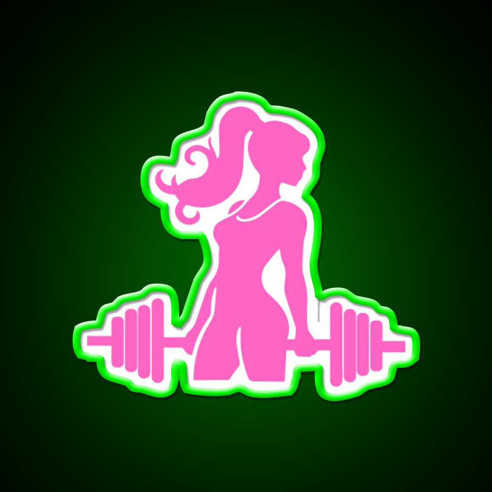 Gym Girl Gym Fitness Led Neon Sign Rgb Color