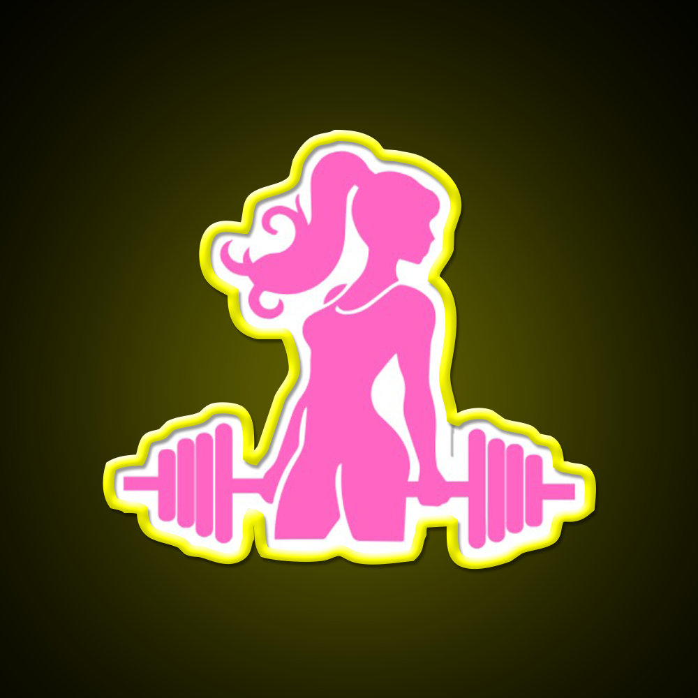 Gym Girl Gym Fitness Led Neon Sign Rgb Color