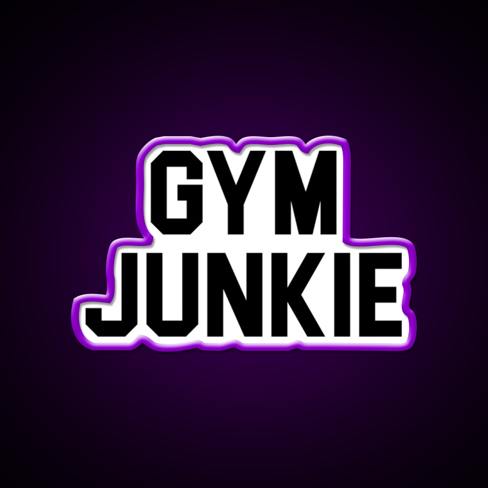 Gym Junkie Gym Fitness Led Neon Sign Rgb Color